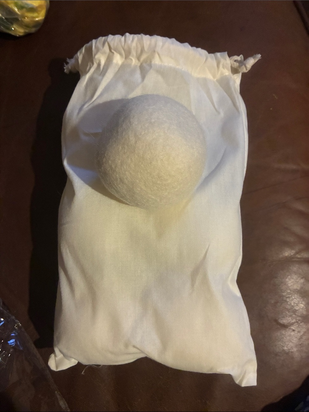 Premium Wool Dryer Ball - Natural White Reusable Laundry Softener